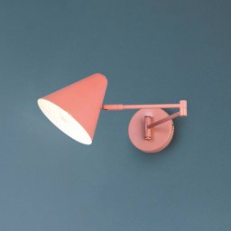 Trio Lighting Cosima wall light, apricot, projection 54 cm, metal