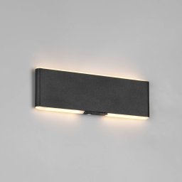 Trio Lighting Conchita LED rechargeable wall lamp, width 22 cm, black, metal