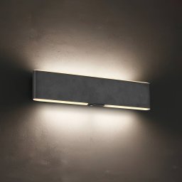 Trio Lighting Conchita LED rechargeable wall lamp, width 32 cm, black, metal
