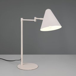Trio Lighting Cosima table lamp, light grey, height 50 cm, metal