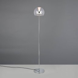 Trio Lighting Flynt LED floor lamp, height 130 cm, chrome-coloured, metal, CCT