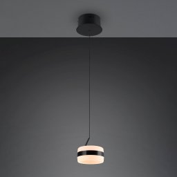 Trio Lighting Dios LED hanging light, black, Ø 15 cm, metal, CCT
