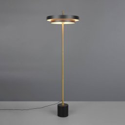 Trio Lighting Keaton LED floor lamp, black/gold, height 138 cm, CCT