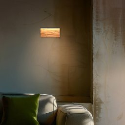 Trio Lighting Kalea LED wall lamp, width 30 cm, wood colour, wood