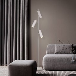 Trio Lighting Soka floor lamp, light grey, height 150 cm, metal, 3-bulb.