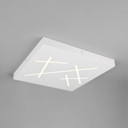 Trio Lighting Snip LED ceiling lamp, matt white, length 50 cm, metal, CCT