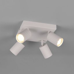 Trio Lighting Soka ceiling spotlight, light grey, length 20 cm, metal, 4-bulb.