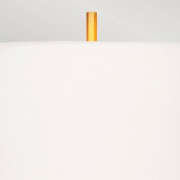 Elstead Apollo fabric table lamp brass/white