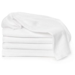 T-TOMI TETRA Cloth Diapers EXCLUSIVE COLLECTION White cloth nappies White 70x70 cm 5 pc