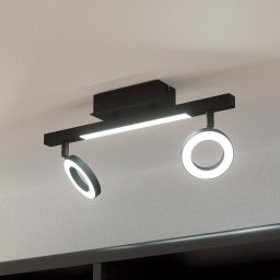 EGLO Cardillio 2 LED downlight black with two rings