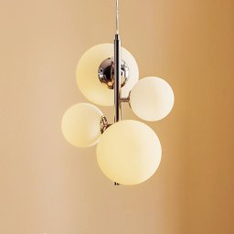 ALDEX Dione pendant light, 4-bulb, chrome