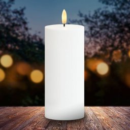 Sirius Sille LED candle, solar-powered, height 20 cm, white, IP44