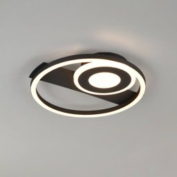 Reality Leuchten Horus LED ceiling light, black, 2500 lm, 3000 K, metal