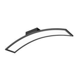 Reality Leuchten Sigma LED ceiling light, black, 3000 K, 2600 lm, metal