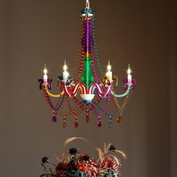 KARE Starlight Rainbow 6-bulb chandelier