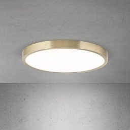 ORION LED ceiling lamp Disc, antique brass colour, Ø 28 cm, CCT
