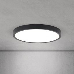 ORION LED ceiling lamp Disc, black Ø 28 cm, CCT metal/plastic