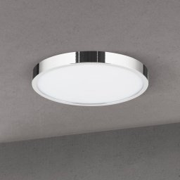 ORION LED ceiling lamp Disc, chrome-coloured, Ø 24 cm, CCT, metal