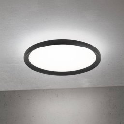 ORION LED ceiling lamp Kant, Ø 40 cm black, CCT metal/plastic