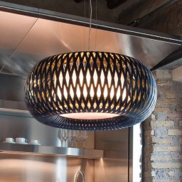 Slamp Kalatos pendant light, black/gold/white