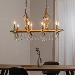Avonni Chandelier Elizabeth 105x55 cm metal/glass 8flg. antique gold