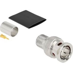 DELOCK 91773 - BNC plug for crimping RG-11 with matching shrink tube