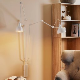 ALDEX Wall light 814, adjustable, 2-bulb, white