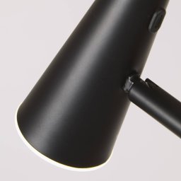 Searchlight LED rechargeable floor lamp 10450BK, black, height 151 cm, metal