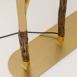 KARE Twig floor lamp, green/gold, 154 cm, E27