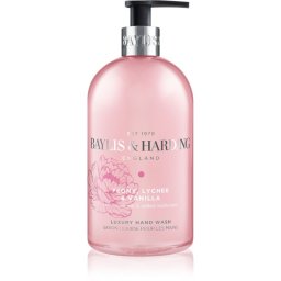 Baylis & Harding Peony, Lychee & Vanilla Hand Soap with moisturising effect 500 ml