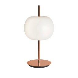kdln LED table lamp KUSHI, copper, height 32 cm, dimmer, CCT
