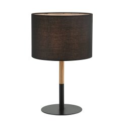 Zambelis Textile table lamp 20214 metal/light black wood