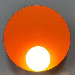 ROYALTECH Aphrodite wall light, orange, Ø 33 cm, metal, G9