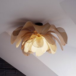 By Rydéns By Rydens Lou Lou ceiling light, natural, Ø 80 cm, textile