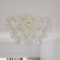 By Rydéns By Rydens Lorraine ceiling light, Ø 52 cm, clear
