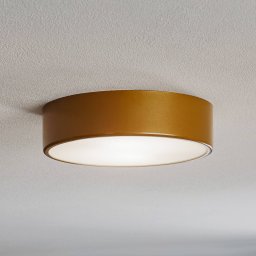 TEMAR LIGHTING Cleo 300 ceiling lamp, gold, sensor, IP20, Ø 30 cm, metal