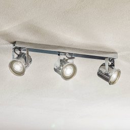 Euluna Canico downlight, 3-bulb, chrome