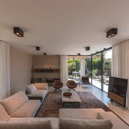 SLV Kardamod ceiling lamp, black, steel, length 31.5 cm, 2-bulb.