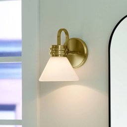 KICHLER Farum 1 wall light, bronze, steel, glass, G9