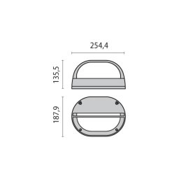 Performance in Lighting Outdoor wall lamp Eko with cover anthracite