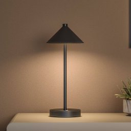 Paulmann LED rechargeable table lamp Pellini, black, down, CCT