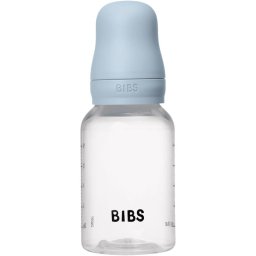 BIBS Anti-Colic Baby Bottle Silicone anti-colic bottle with silicone teat Baby Blue 150 ml