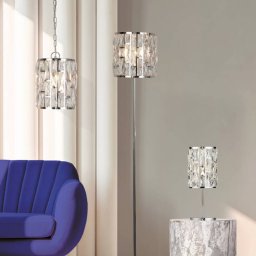 Searchlight Bijou floor lamp with crystals