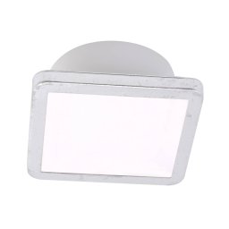 LightMe Aqua Uno ceiling light, 11x11cm, silver leaf, IP44
