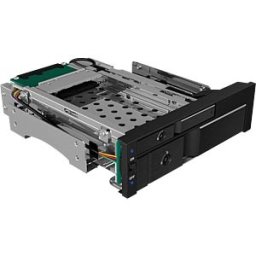 ICYBOX ICY IB-173SSK - 1 x 5.25-inch removable frame for 2 x 2.5-inch/3.5-inch SATA/SAS