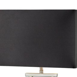 Searchlight Club table lamp, silver/black, 48.5 cm high, textile, E14