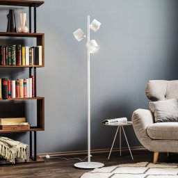 ALDEX Bot floor lamp, white, 3-bulb