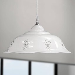 Ceramiche Guiliano hanging light, ceramic lampshade, 36.5 cm
