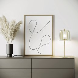 miloox by Sforzin Frida table lamp, gold frame, sand outer lampshade