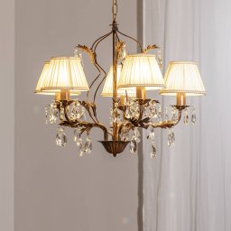 ONLI Karen chandelier 5-bulb bronze